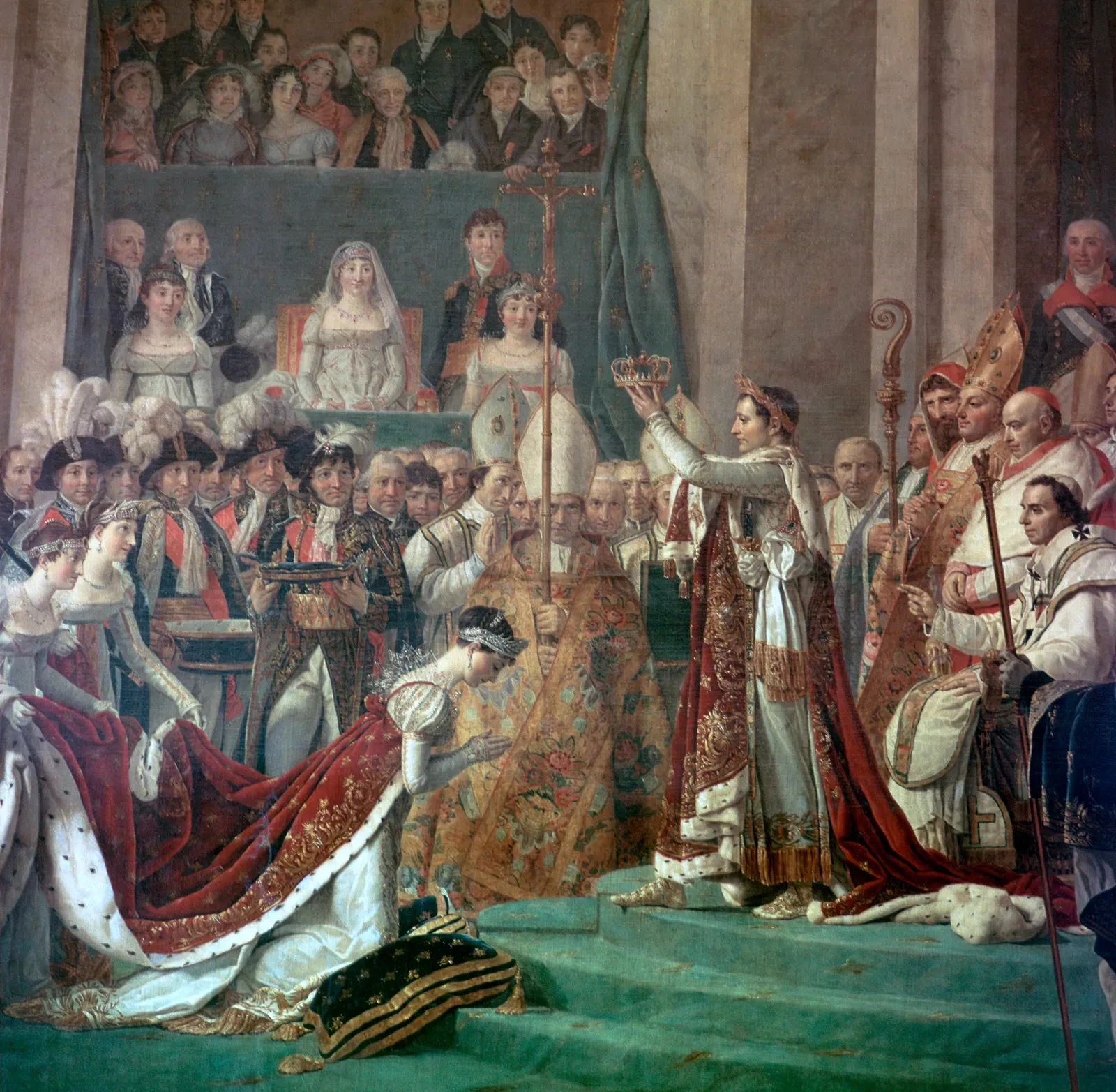Картина Жака-Луї Давида, на якій Наполеон Бунапарт коронує імператрицю Жозефіну6