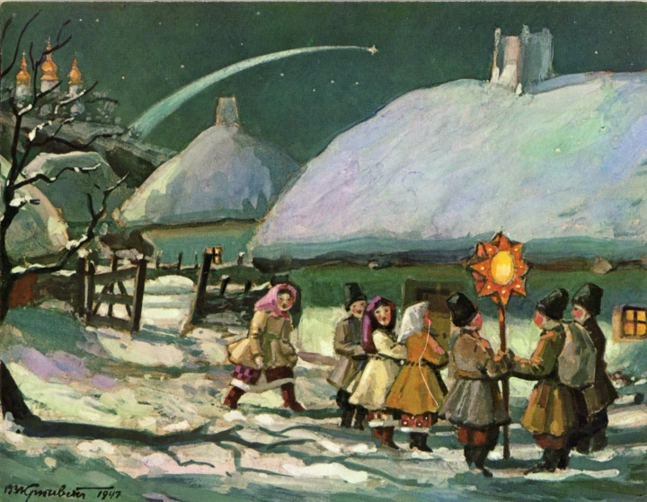 Світло проти темряви: різдвяні листівки української діаспори з 40-х по 70-ті7