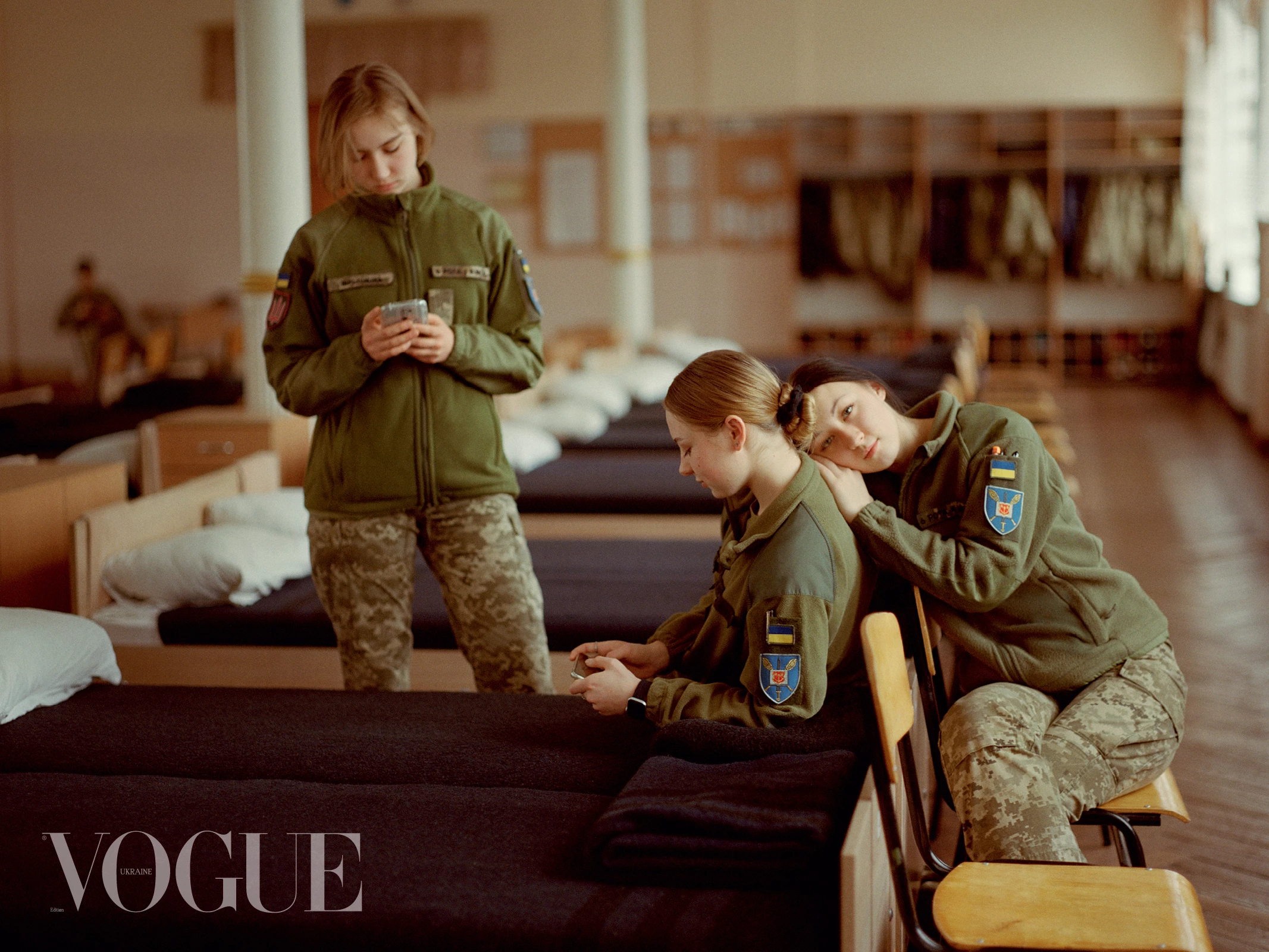 Курсантки Військового ліцею імені Івана Богуна. Фото: Бретт Ллойд, Vogue, Україна7