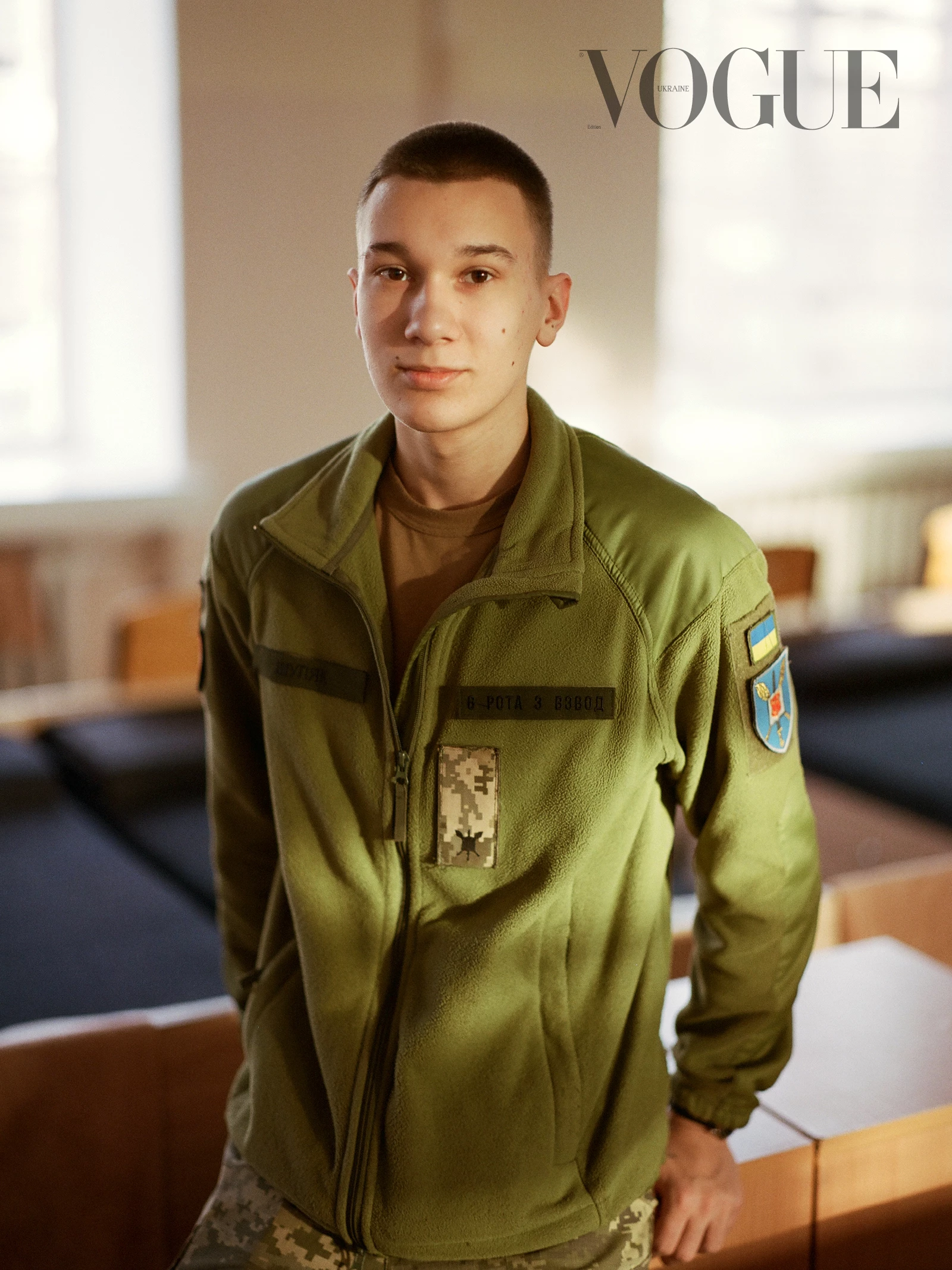Курсант Військового ліцею імені Івана Богуна. Фото: Бретт Ллойд, Vogue, Україна3