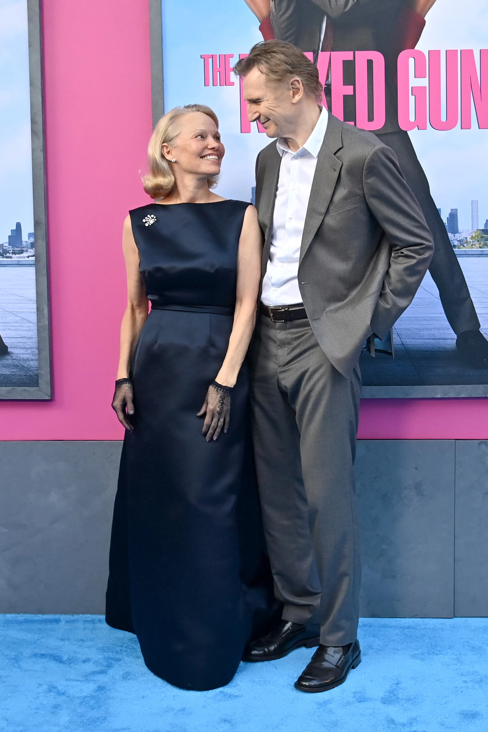 Памела Андерсон і Ліам Нісон на прем'єрі фільму 0