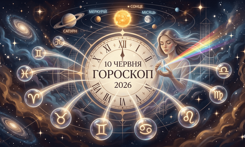 Астрологічний прогноз на 10 червня 2026 року — що приготували зірки для вашого сузір'я Астрологічний прогноз на 10 червня 2026 року — що приготували зірки для вашого сузір'я0