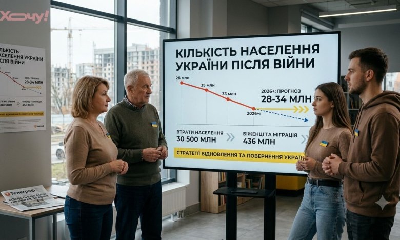 Яке населення буде в Україні після війни0