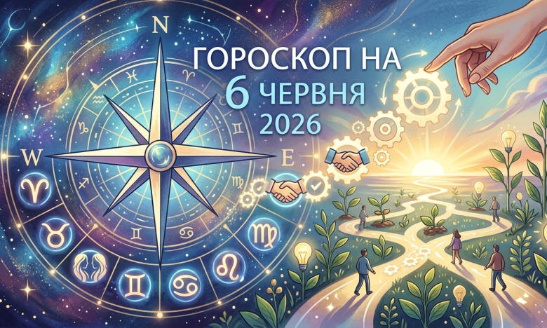 Прогноз зірок на 6 червня 2026 року — астрологічний прогноз для вашого знака зодіаку Прогноз зірок на 6 червня 2026 року — астрологічний прогноз для вашого знака зодіаку0