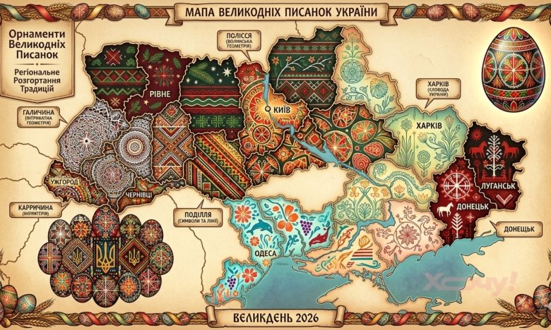 Орнаменти великодніх писанок різних областей України Орнаменти великодніх писанок різних областей України0