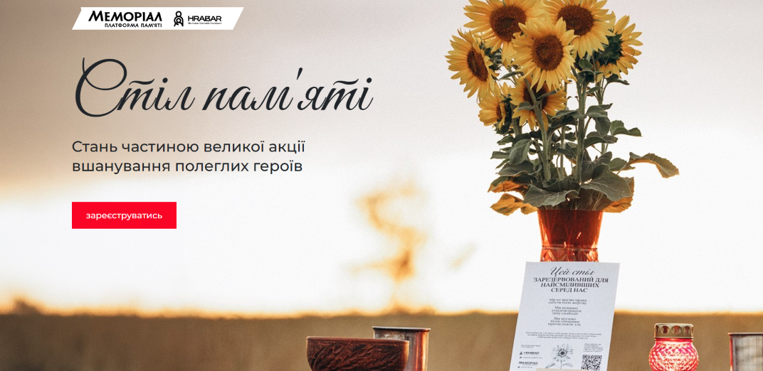 Бібліотеки запрошують долучитися до всеукраїнської акції «Стіл пам’яті»0
