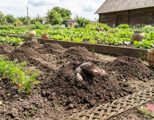 Як позбутися кротів на городі: народні засоби